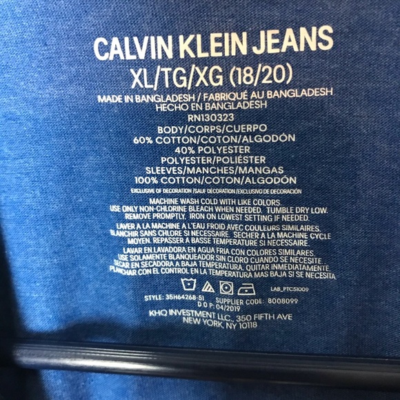 NWT Long Sleeve CKJ Boys Tee - Picture 2 of 7